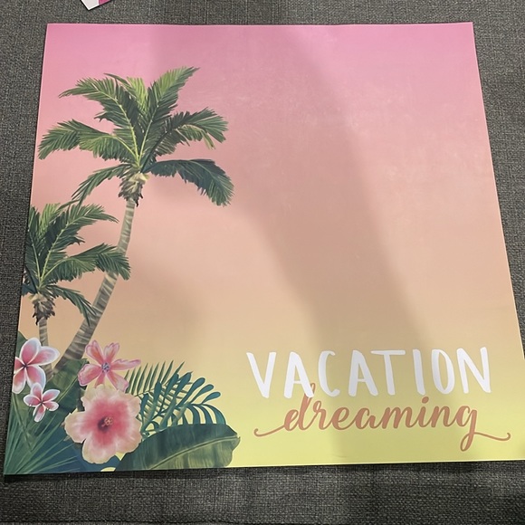 Vacation Vibes Paper pad Scarpbooking Pages flamingo palms bathing suits - Picture 3 of 15